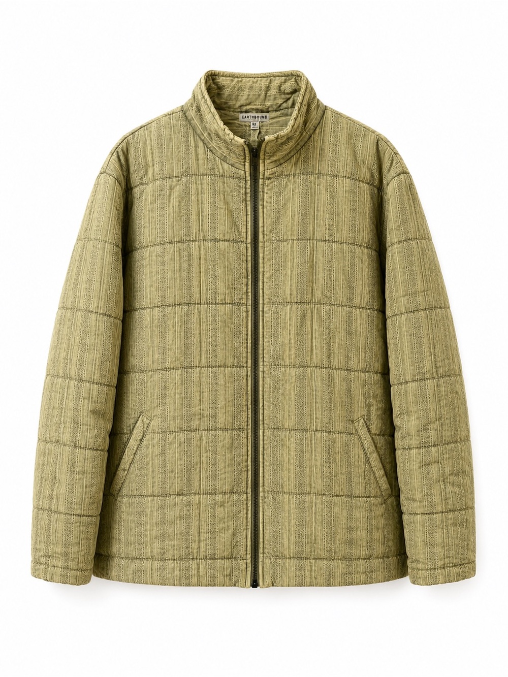 EARTHBOUND Quilted Puffer Jacket in Olive